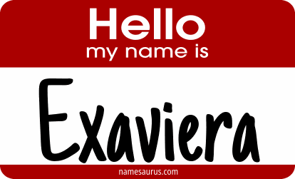 Hello my name is Exaviera png download