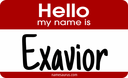 Hello my name is Exavior png download