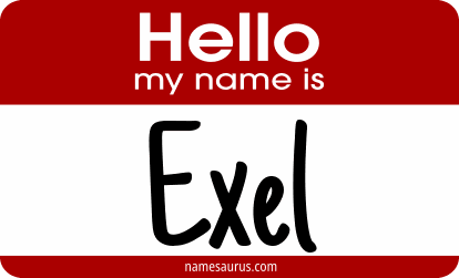 Hello my name is Exel png download