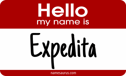 Hello my name is Expedita png download