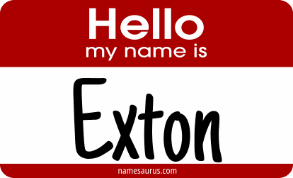 Hello my name is Exton png download