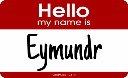 Hello my name is Eymundr png download
