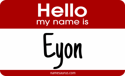 Hello my name is Eyon png download