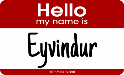 Hello my name is Eyvindur png download