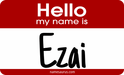 Hello my name is Ezai png download