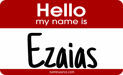 Hello my name is Ezaias png download