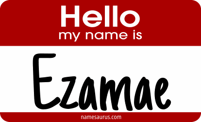 Hello my name is Ezamae png download
