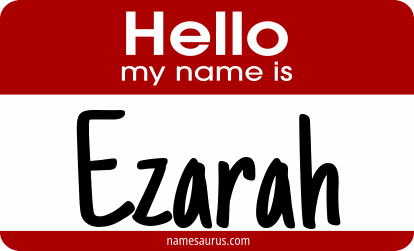 Hello my name is Ezarah png download