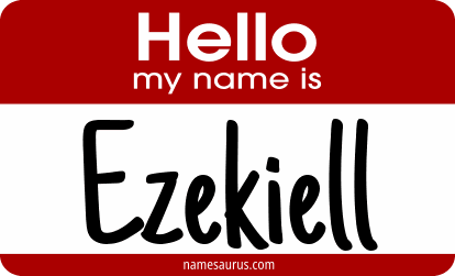 Hello my name is Ezekiell png download