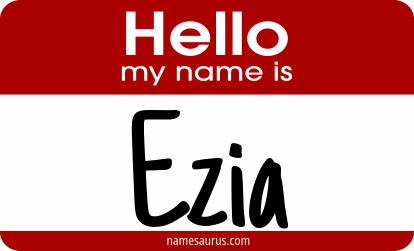 Hello my name is Ezia png download