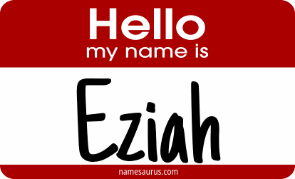 Hello my name is Eziah png download