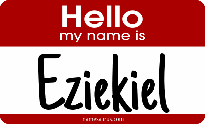 Hello my name is Eziekiel png download