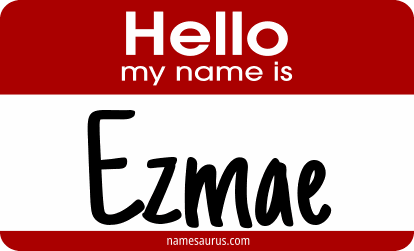 Hello my name is Ezmae png download