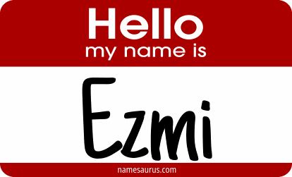 Hello my name is Ezmi png download