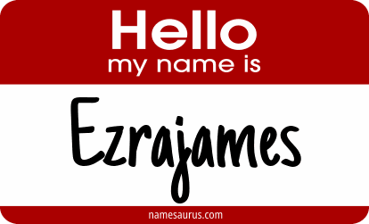 Hello my name is Ezrajames png download