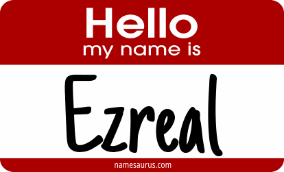 Hello my name is Ezreal png download