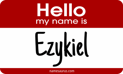 Hello my name is Ezykiel png download