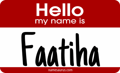 Hello my name is Faatiha png download