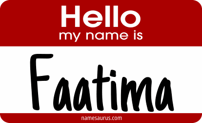 Hello my name is Faatima png download