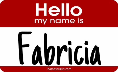 Hello my name is Fabricia png download