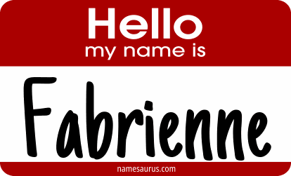 Hello my name is Fabrienne png download