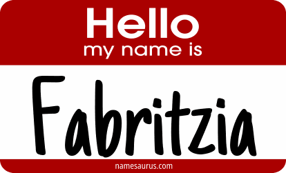 Hello my name is Fabritzia png download