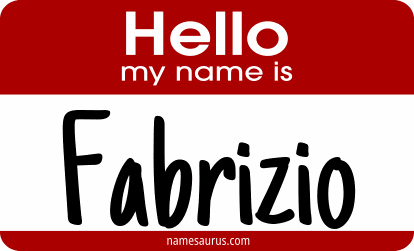 Hello my name is Fabrizio png download