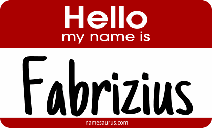 Hello my name is Fabrizius png download