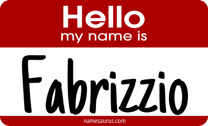 Hello my name is Fabrizzio png download