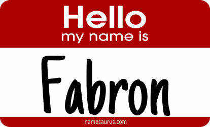 Hello my name is Fabron png download