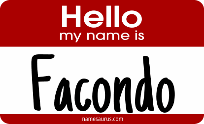 Hello my name is Facondo png download