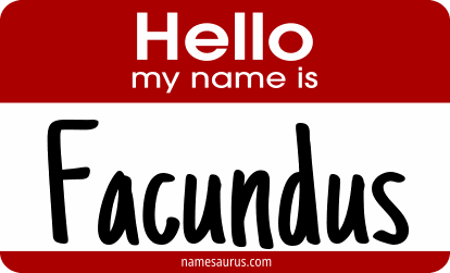 Hello my name is Facundus png download