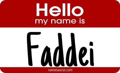 Hello my name is Faddei png download