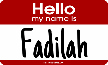 Hello my name is Fadilah png download