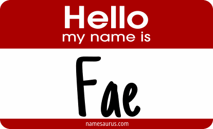 Hello my name is Fae png download