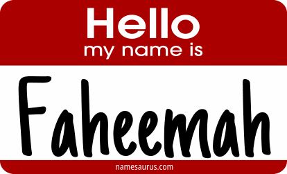 Hello my name is Faheemah png download