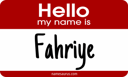 Hello my name is Fahriye png download