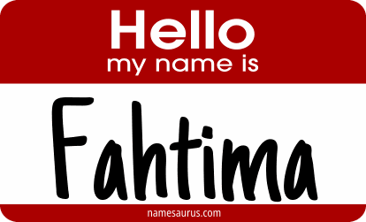 Hello my name is Fahtima png download