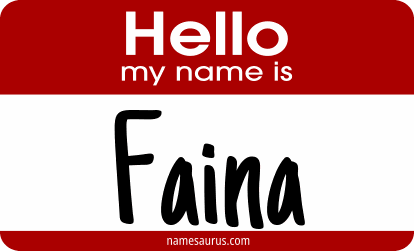 Hello my name is Faina png download
