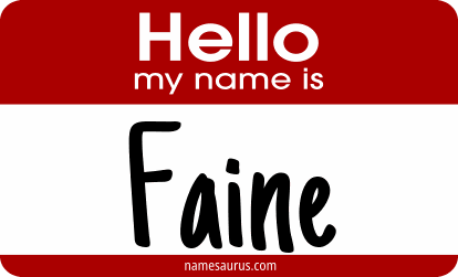 Hello my name is Faine png download