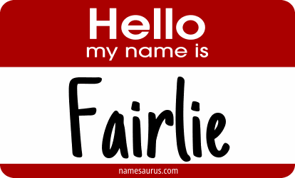 Hello my name is Fairlie png download