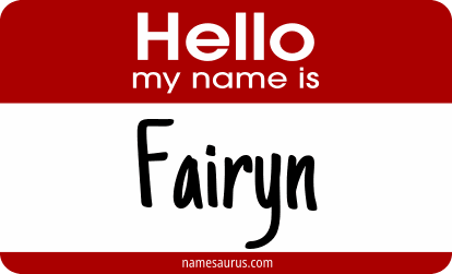Hello my name is Fairyn png download