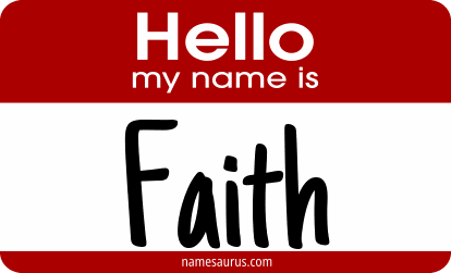 Hello my name is Faith png download