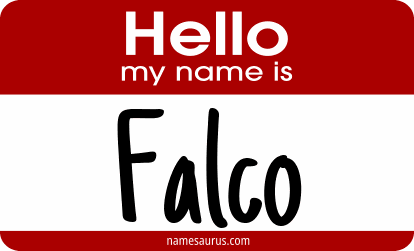 Hello my name is Falco png download