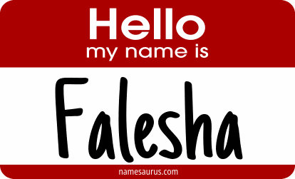Hello my name is Falesha png download