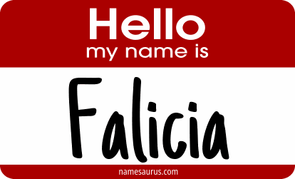 Hello my name is Falicia png download