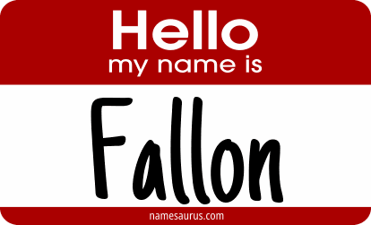 Hello my name is Fallon png download