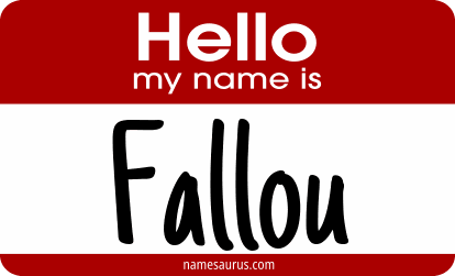 Hello my name is Fallou png download