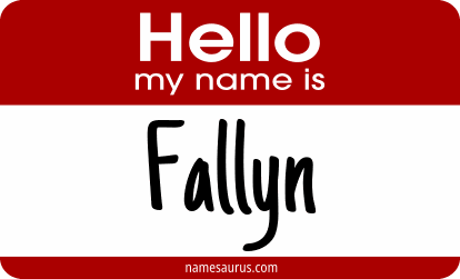 Hello my name is Fallyn png download