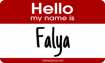 Hello my name is Falya png download